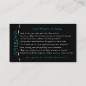 Moderne typografie "LASHES" door nazorg Visitekaartje (Achterkant)