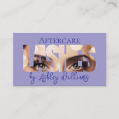 Moderne typografie "LASHES" door nazorg Visitekaartje (Voorkant)