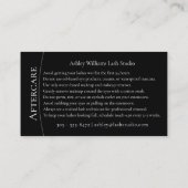 Moderne typografie "LASHES" door nazorg Visitekaartje (Achterkant)