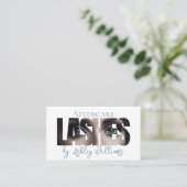 Moderne typografie "LASHES" door nazorg Visitekaartje (Staand voorkant)