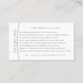 Moderne typografie "LASHES" door nazorg Visitekaartje (Achterkant)