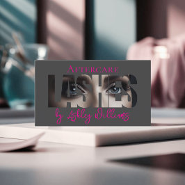 Moderne typografie "LASHES" door nazorg Visitekaartje