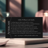 Moderne typografie "LASHES" door nazorg Visitekaartje