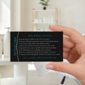 Moderne typografie "LASHES" door nazorg Visitekaartje