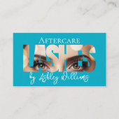 Moderne typografie "LASHES" door nazorg Visitekaartje (Voorkant)