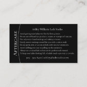 Moderne typografie "LASHES" door nazorg Visitekaartje (Achterkant)