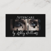 Moderne typografie "LASHES" door nazorg Visitekaartje (Voorkant)