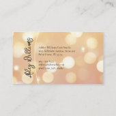 Moderne typografie "LASHES" van de kunstenaar Visitekaartje (Achterkant)