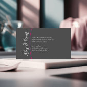 Moderne typografie "LASHES" van de kunstenaar Visitekaartje