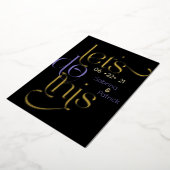 Moderne typografie LETS DO THIS Bewaar de datum Folie Uitnodiging (Gedraaid)