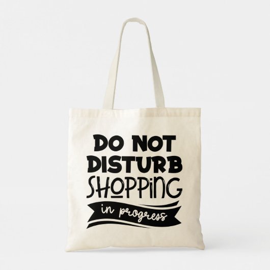 Moderne typografie leuke citaten tote bag (Achterkant)