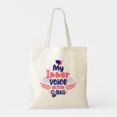 Moderne typografie leuke citaten tote bag (Achterkant)