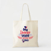 Moderne typografie leuke citaten tote bag (Voorkant)