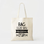 Moderne typografie leuke citaten tote bag (Voorkant)