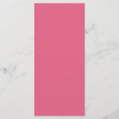 Moderne typografie lichte roze Bat Mitzvah-menu Menu (Achterkant)