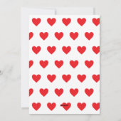 Moderne typografie LIEFDE, valentijnsdag foto Feestdagenkaart (Achterkant)