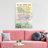 Moderne typografie Liefdesgedicht Canvasprint met Canvas Afdruk (Insitu (Woonkamer))