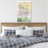Moderne typografie Liefdesgedicht Canvasprint met Canvas Afdruk (Insitu (Slaapkamer))