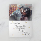 Moderne Typografie Love and Bedankt Text Design Ka Kaart (Binnen)