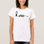 Moderne Typografie Love Mom T-shirt (Voorkant)