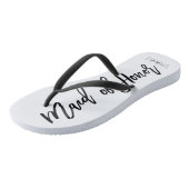 Moderne Typografie "Maid of Honor" Teenslippers (Schuin)