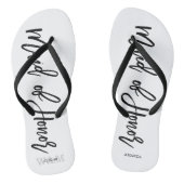 Moderne Typografie "Maid of Honor" Teenslippers (Voetbed)