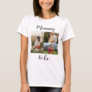 Moderne typografie mam om aangepast fotocollage te t-shirt