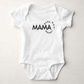 Moderne Typografie Mama Bruh Bodysuit (Voorkant)