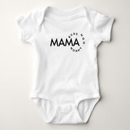 Moderne Typografie Mama Bruh Bodysuit