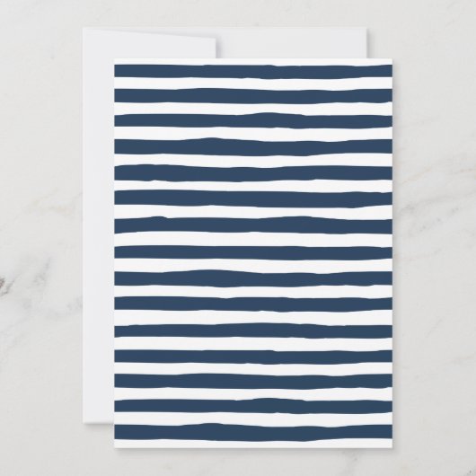 Moderne Typografie Marine Save The Date (Achterkant)