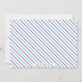 Moderne typografie Meisje Baby Shower, Strooigoed Kaart (Achterkant)