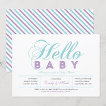 Moderne typografie Meisje Baby Shower, Strooigoed
