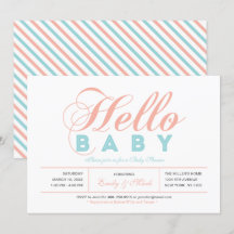 Moderne typografie Meisje Baby Shower, Strooigoed