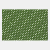 Moderne Typografie Merry Kerstfeestdag Inpakpapier Vel (Voorkant 2)