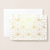 Moderne typografie Merry kerstfoto gold Folie Kaarten (Met envelop)