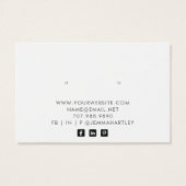 Moderne typografie met juwelen-display Kaart (Achterkant)