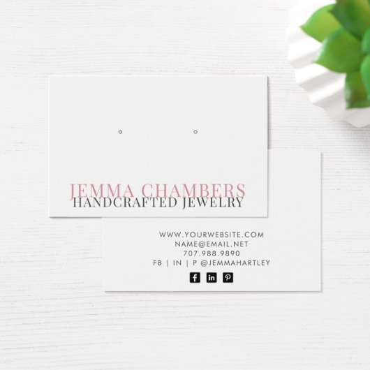 Moderne typografie met juwelen-display Kaart (Bureau)