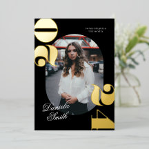 Moderne typografie met vette letters Afstudeerklas