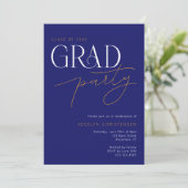 Moderne Typografie Minimalistisch Afstudeerder Par Kaart (Staand voorkant)
