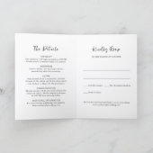 Moderne typografie Minimalistische bruiloft (Binnen)