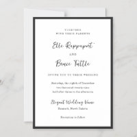 Moderne typografie Minimalistische bruiloft