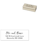 Moderne typografie Minimalistische bruiloft Rubberstempel (Gestempeld)