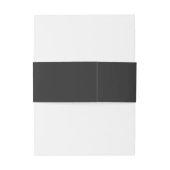 Moderne typografie Minimalistische bruiloft Uitnodigingen Wikkel (Achterkant Voorbeeld)