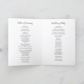 Moderne typografie Minimalistische katholieke brui Programma (Binnen)