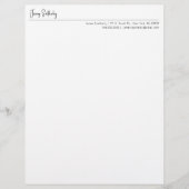 Moderne Typografie Minimalistische Mannelijke Stat (Voorkant)