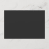 Moderne typografie Minimalistische QR-code bruilof RSVP Kaartje (Achterkant)