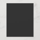 Moderne typografie Minimalistische trouwkaart Save Flyer (Achterkant)