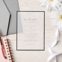 Moderne typografie Minimalistische trouwkaart Save