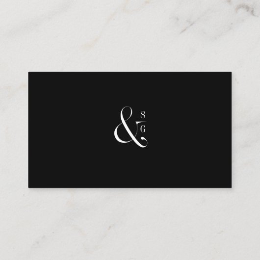 Moderne typografie minimalistische website Kaart i Plaatskaartje (Achterkant)