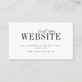 Moderne typografie minimalistische website Kaart i Plaatskaartje (Voorkant)